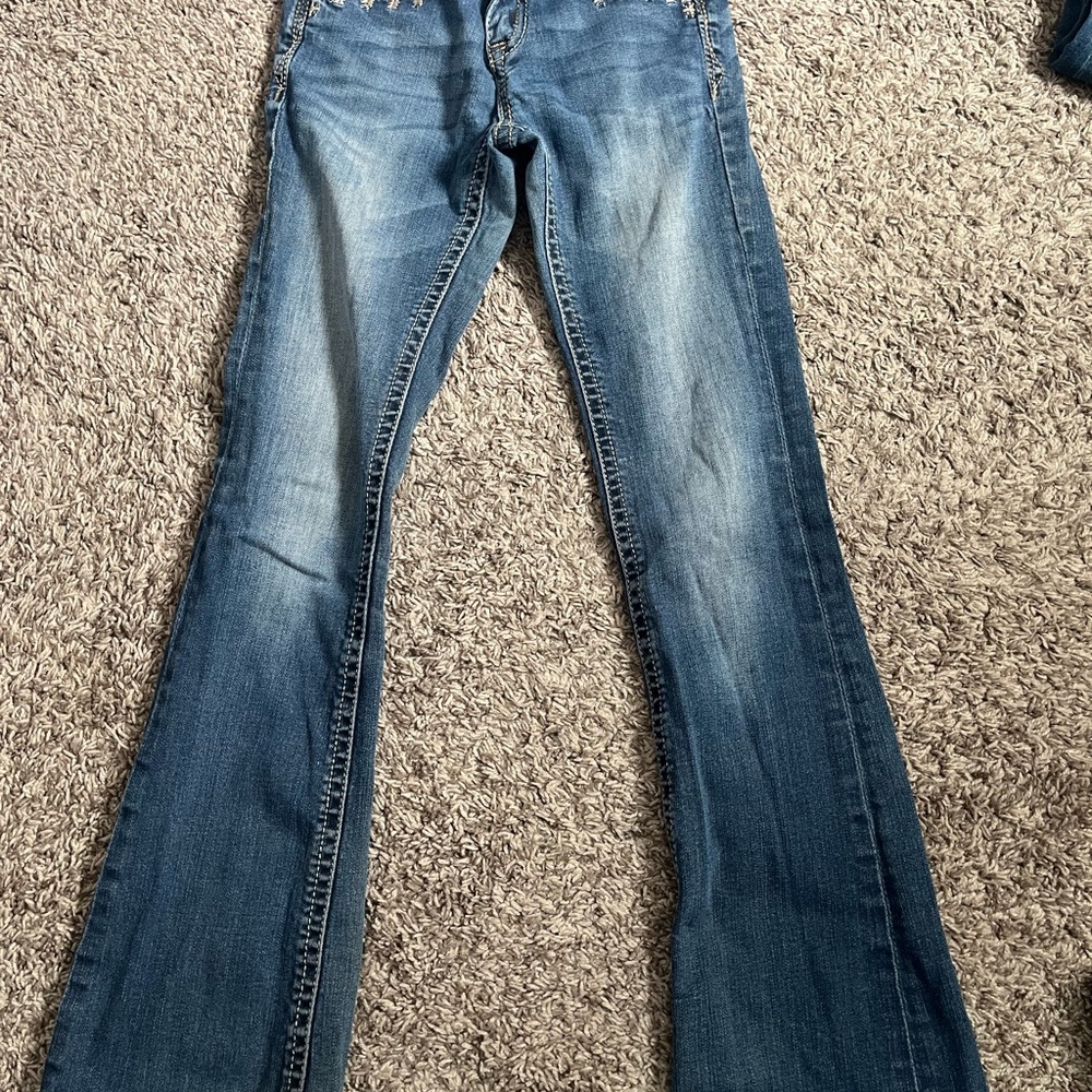 Grace in LA Kids Flare Jeans in Blue